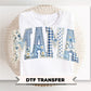 Patchwork Quilted Mama DTF Transfer, Ready to Press Tshirt Design, Mother's Day Gift