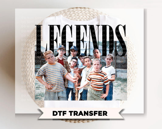 Baseball Legends Never Die DTF Transfer, Ready to Press, Trendy Tshirt Design