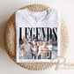 Baseball Legends Never Die DTF Transfer, Ready to Press, Trendy Tshirt Design