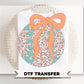 Coquette Floral Baseball DTF Transfer, Ready to Press, Sport Mama Tshirt Design