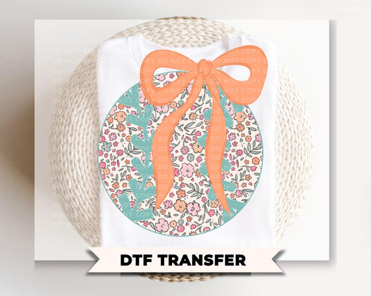 Coquette Floral Baseball DTF Transfer, Ready to Press, Sport Mama Tshirt Design