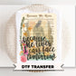 Because He Lives DTF Transfer, Christian Easter T-shirt Design