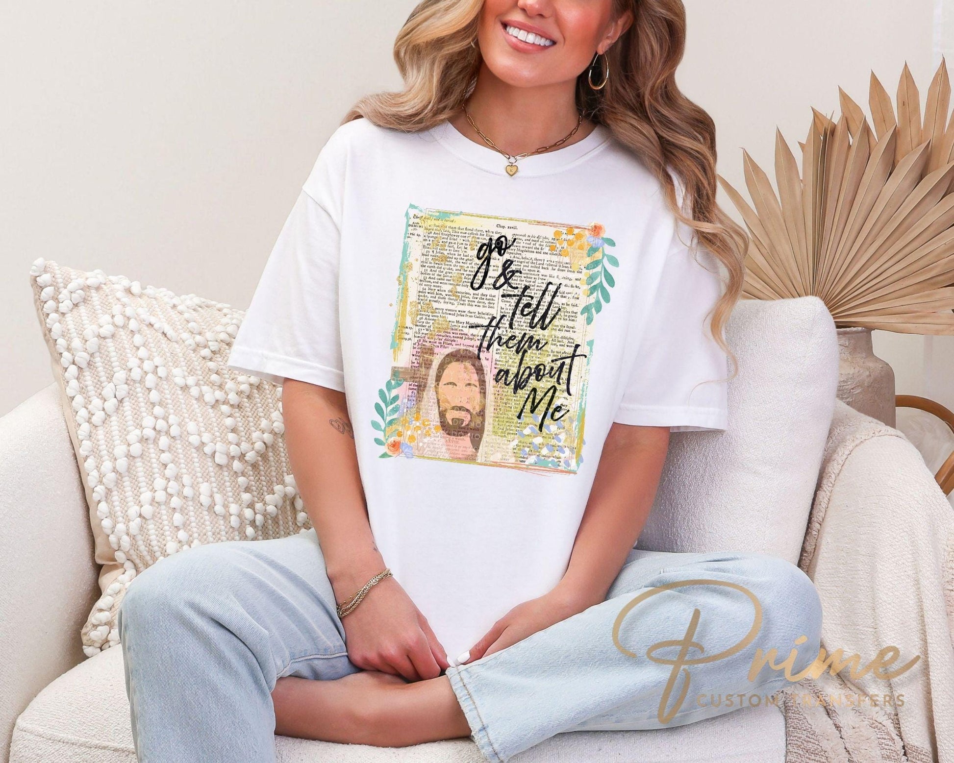 Tell Them About Me DTF Transfer, Ready to Press, Christian Jesus T-shirt Design
