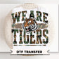 Camo Tiger Mascot DTF Transfer, School Spirit Tshirt Design