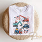Patriotic Trucks DTF Transfer, Memorial Day, 4th of July Boy Tshirt Design