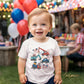 Patriotic Trucks DTF Transfer, Memorial Day, 4th of July Boy Tshirt Design