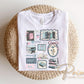 Book Lover Collage DTF Transfer, Ready to Press, Cottagecore Teacher Tshirt Design