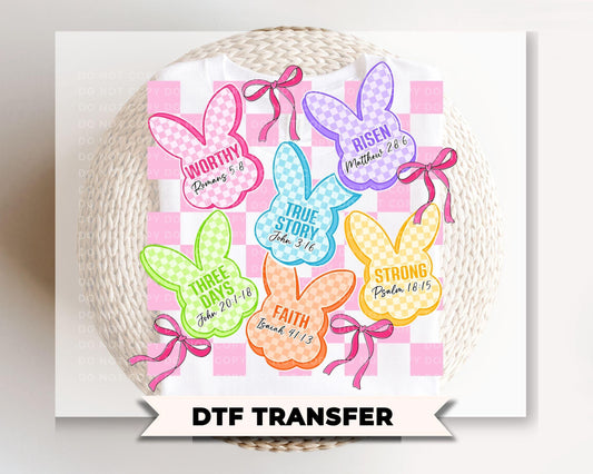 Eater Bunny DTF Transfer, Ready to Press, Christian T-shirt Design
