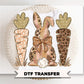 Leopard Easter Bunny DTF Transfer, Ready to Press, Trendy T-shirt Design