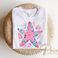 Coquette Neon Starfish DTF Transfer, Summer Beach T-Shirt Design