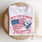USA 250th Anniversary DTF Transfer, 4th of July Tshirt Design