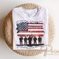 Land of The Free DTF Transfer, Ready to Press, 4th of July Tshirt Design, Veterans day, Memorial Day
