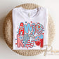 Coquette America DTF Transfer, Ready to Press, 4th of July Tshirt Design