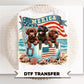Patriotic Dogs DTF Transfer, Ready to Press, 4th of July Tshirt Design