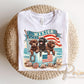 Patriotic Dogs DTF Transfer, Ready to Press, 4th of July Tshirt Design