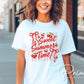 Sweet Summer Time DTF Transfer, Ready to Press, Coquette Strawberry Tshirt Design