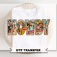 Cowboys Vintage Howdy DTF Transfer, Ready to Press, Western Tshirt Design