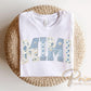 Patchwork Quilted Mimi DTF Transfer, Ready to Press Cottagecore Tshirt Design