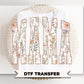 Boho Floral Mama DTF Transfer, Ready to Press Tshirt Design, Mother's Day Gift