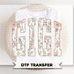 Floral Gigi DTF Transfer, Gift for Grandparents day, Wildflower Tshirt Design for Grandma