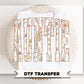 Floral Auntie DTF Transfer, Ready to Press, Gift for Aunt, Wildflower Tshirt Design