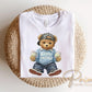 Easter Teddy Bear DTF Transfer, Ready to Press, Kids Tshirt Design