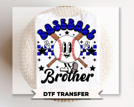 Baseball Brother DTF Transfer, Ready to Press, Biggest Fan Tshirt Design