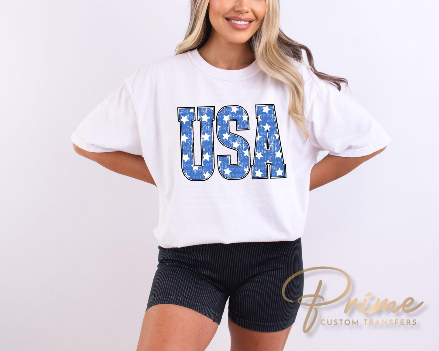 Distressed Stars USA DTF Transfer, Ready to Press, 4th of July Tshirt Design