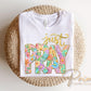 Brushstroke Just Pray DTF Transfer, Ready to Press, Christian T-shirt Design