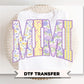 Spring Patchwork Mimi DTF Transfer, Ready to Press, Floral Mimi Tshirt Design
