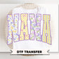 Spring Patchwork Nana DTF Transfer, Ready to Press, Floral Nana Tshirt Design