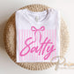 Coquette Salty DTF Transfer, Ready to Press, Sarcastic Beach T-shirt Design