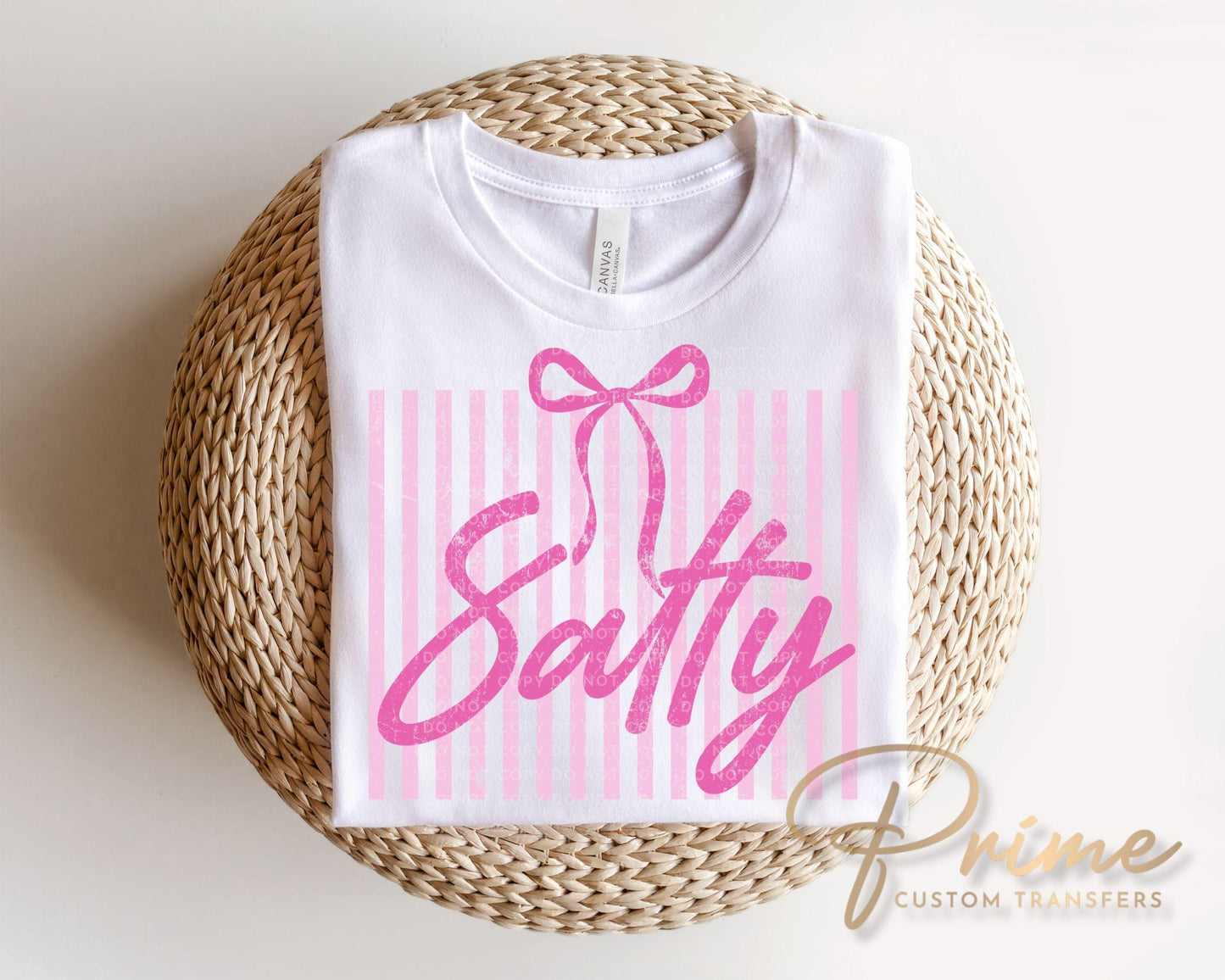 Coquette Salty DTF Transfer, Ready to Press, Sarcastic Beach T-shirt Design