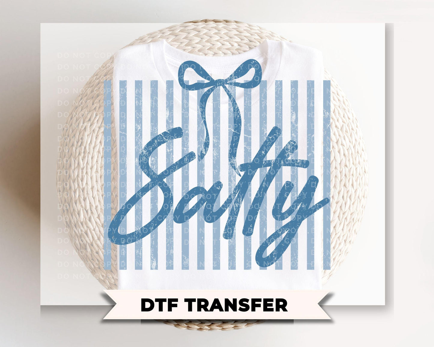 Coquette Salty DTF Transfer, Ready to Press, Sarcastic Beach T-shirt Design