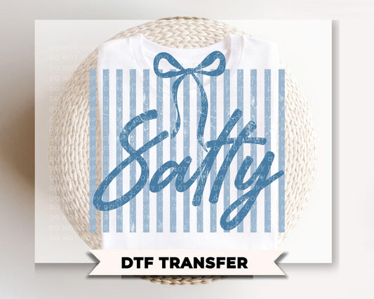 Coquette Salty DTF Transfer, Ready to Press, Sarcastic Beach T-shirt Design