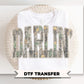 Camouflage Darlin DTF Transfer, Ready to Press, Western Country Tshirt Design