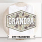 Camo Grandpa DTF Transfer, Ready to Press, Father's Day Gift, Grandpa Tshirt Design