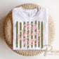 Big Jesus Fan DTF Transfer, Ready to Press, Striped Christian Tshirt Design