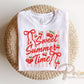 Sweet Summer Time DTF Transfer, Ready to Press, Coquette Strawberry Tshirt Design
