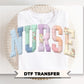 Patchwork Quilted Nurse DTF Transfer, Grandma Core, Cottagecore Tshirt Design
