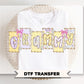 Coquette Floral Grammy DTF Transfer, Gift for Mother's Day, Grandma Tshirt Design