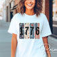 Brushstroke 1776 DTF Transfer, Ready to Press, 4th of July Tshirt Design