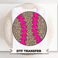 Leopard Print Baseball DTF Transfer, Ready to Press, Trendy Sport Mama Tshirt Design