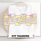 Coquette Floral Grammy DTF Transfer, Ready to Press T-shirt Design, Gift for Mother's Day