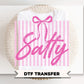 Coquette Salty DTF Transfer, Ready to Press, Sarcastic Beach T-shirt Design