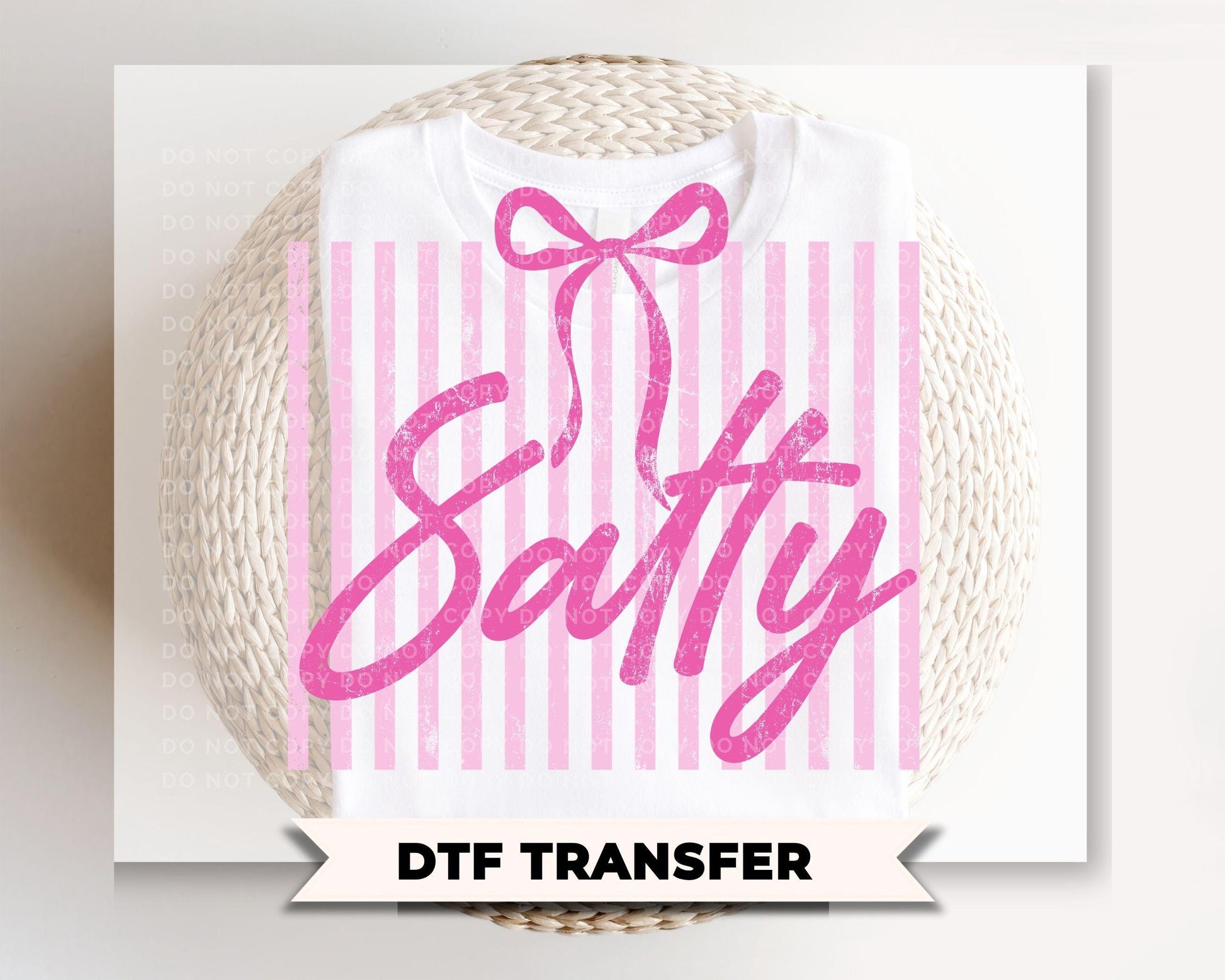 Coquette Salty DTF Transfer, Ready to Press, Sarcastic Beach T-shirt Design