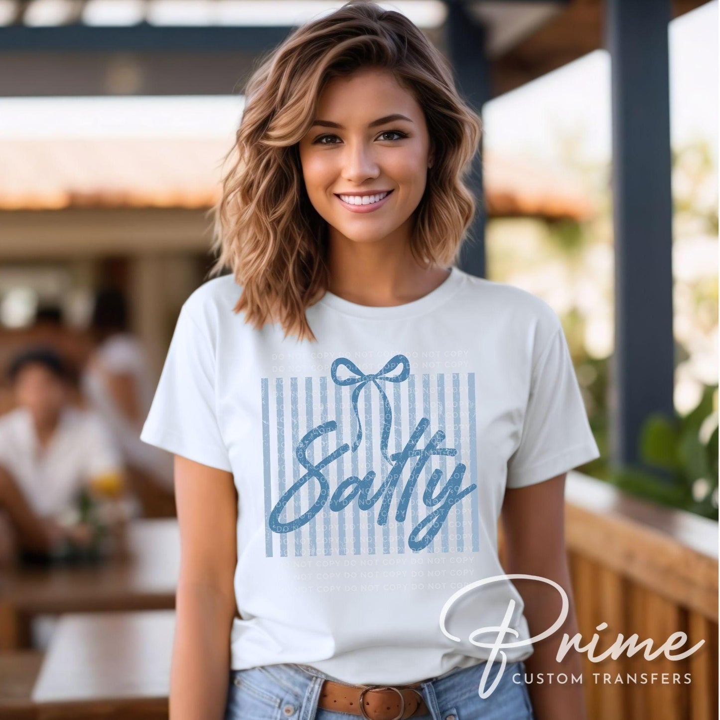 Coquette Salty DTF Transfer, Ready to Press, Sarcastic Beach T-shirt Design