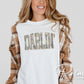 Camouflage Darlin DTF Transfer, Ready to Press, Western Country Tshirt Design