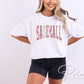 Striped Leopard Baseball DTF Transfer, Ready to Press, Game Day T-shirt Design