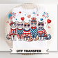 Patriotic Dogs DTF Transfer, Ready to Press, 4th of July Dog Lover Tshirt Design